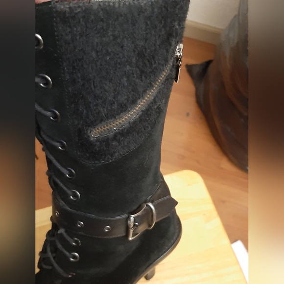 Liza Love Vicky suede & Calf hair boots 6M in excellent condition - Picture 5 of 6